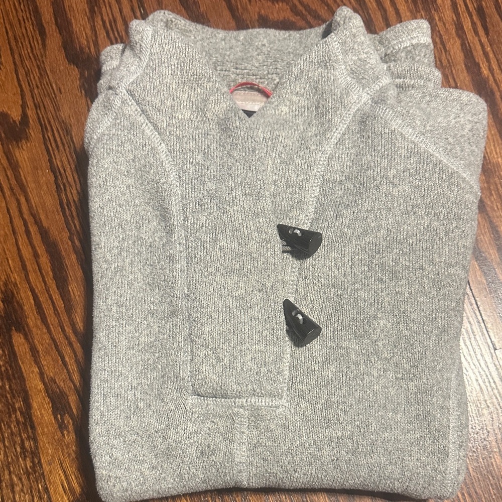 The North Face - size LnGray Women's Sweater with Toggle Buttons